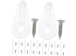 Clips De Montagem Para Portas Vidro 4 Mm, Grampos Plástico Com Parafus