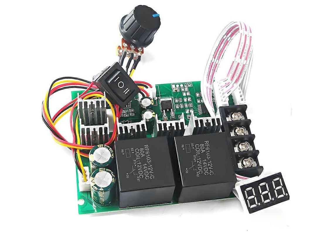 Pwm Dc Motor Speed Controller 12v-48v/40a, Forward-reverse Switch, Led Display & Adjustable Potentiometer