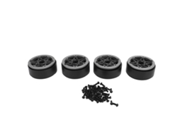 Aro De Roda Beadlock 1.9 Polegada Fibra De Carbono Para Carro Rc Crawler 1/10 Scx10 Rr10 Cinza 4pcs