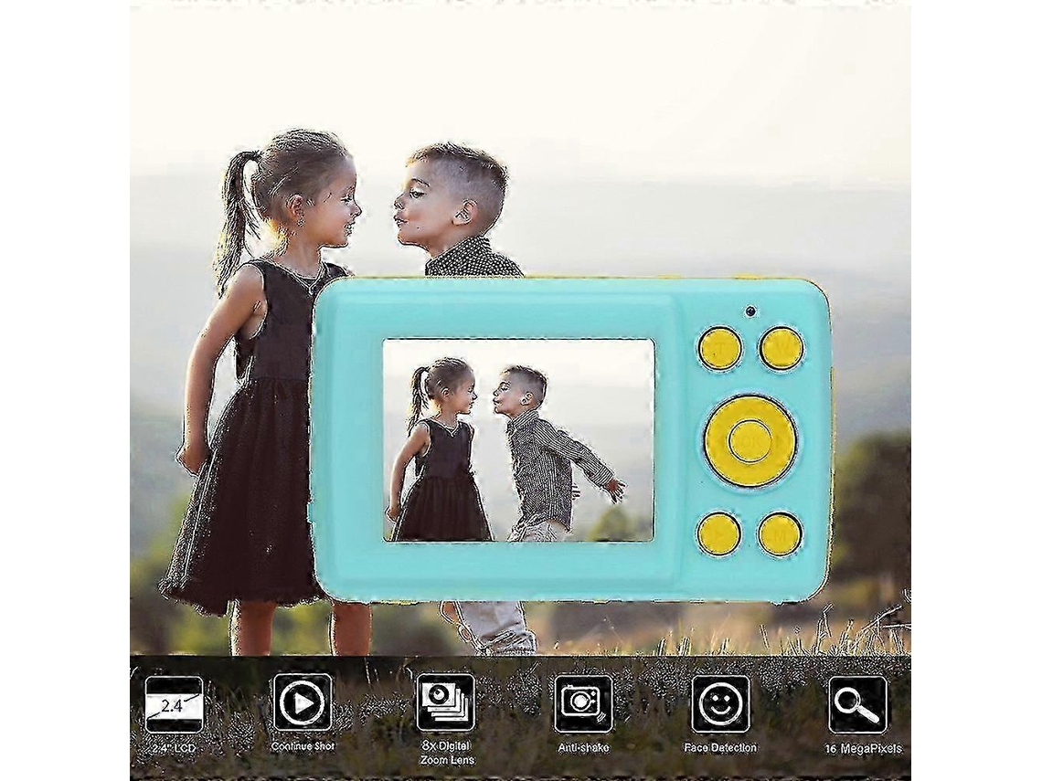 Máquina Fotográfica Digital Compacta Com Ecrã Tft De 2,4 Polegadas E Zoom 8x
