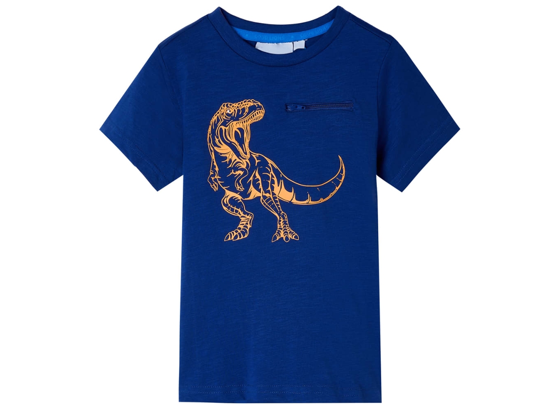 T-shirt Para Criança Com Mangas Curtas Azul-escuro 104