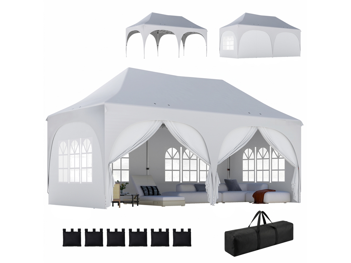 Toldo Curvo com Fixadores 122x89x24cm ZACHARY