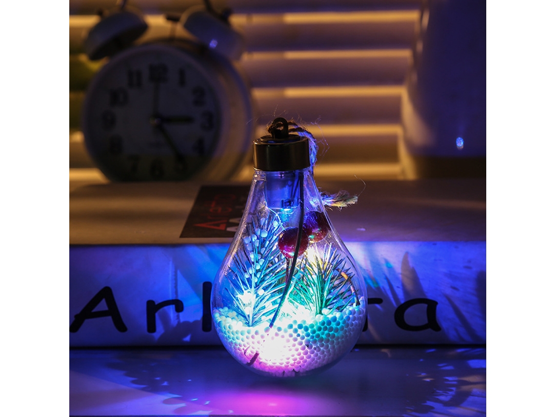 Bolas De Natal Led (6 Unidades Em Caixa, Estilo Transparente) Eoocoo