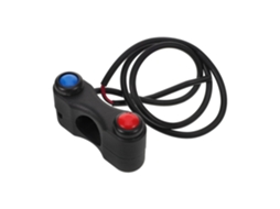 Interruptor Buzina para motocicleta, diâmetro do furo de instalação de 22 mm, 2 botões