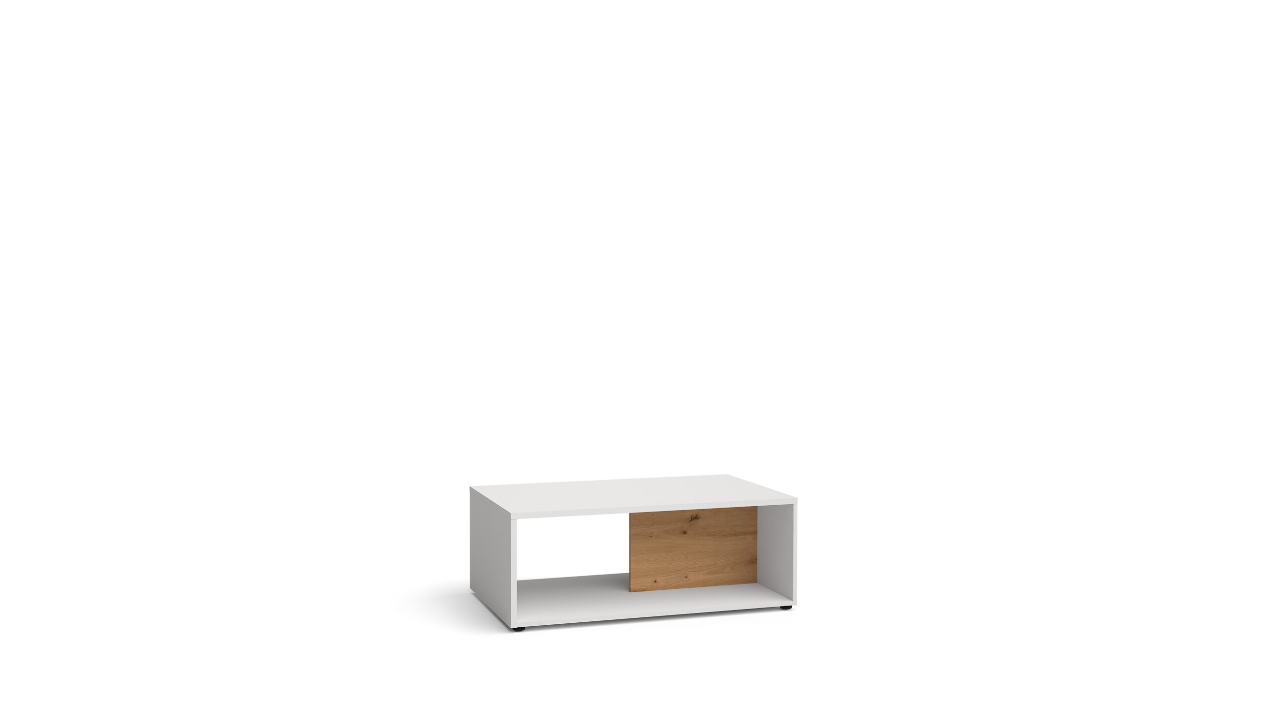 Mesa de Centro AKL FURNITURE PRIVATE Mila Furni (Branco e Bege - Madeira  engenheirada - 110x41x60 cm) | Worten.pt