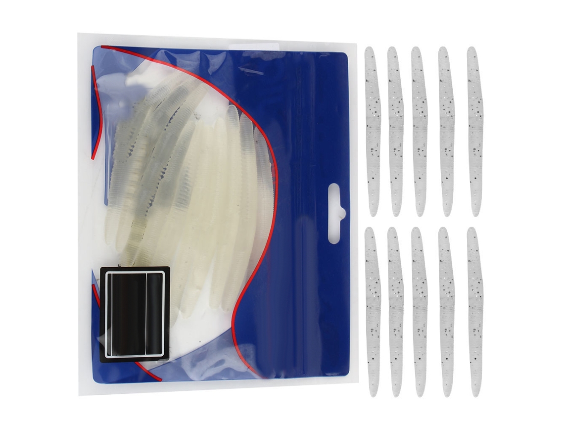 Lure (floating Soft Bait) New Product 10cm/4g Floating Soft Worm Lure Silicone Soft Bait Fish (pack Of 10) (silver D)