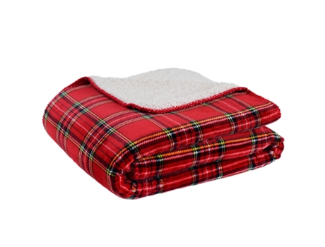 Manta SUPERDECOR Xadrez Vermelho 100x150cm