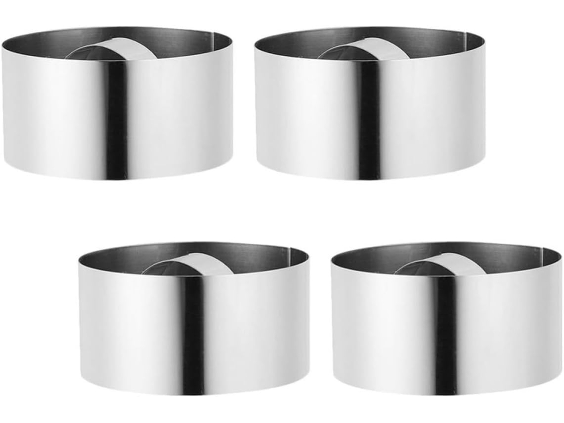 Round Shapes Vosarea Em Aço Inoxidável Para Massa E Mousse