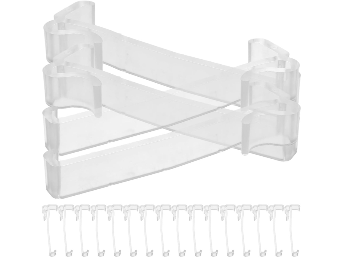 Amosfun Conjunto De 30-presilhas Cortina Plástico 8, 25cm 3, 25 Polegadas, Presilhas De Reposição Para Cortinas, Fácil