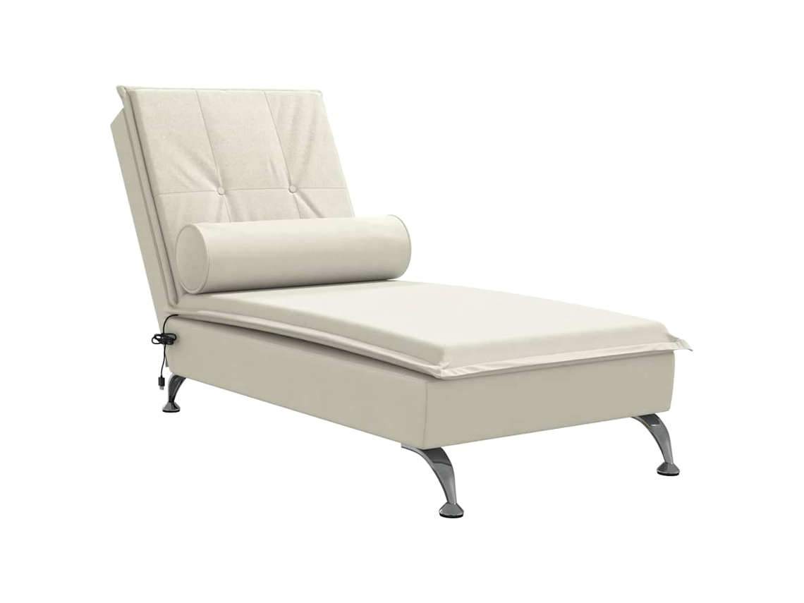 Massage Chaise Lounge, Massage Chaise Lounges Vidaxl Creme Veludo