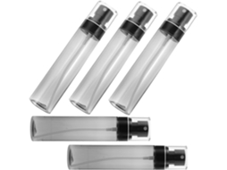 Conjunto De 5 Frascos Reutilizáveis Para Perfume, Ideais Para Amostras De Loção Ou Maquiagem.