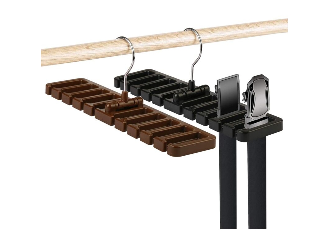 2 Cabides Porta Cinto, Armazenamento De Camarim Para Pendurar Com Gancho Giratório De 360° Para Cinto De Gravata Aquaforge
