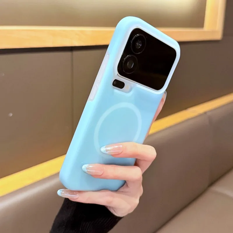 (azul Xiaomi 13) Capa Protetora Magnética De Silicone Líquido, Capa Macia Fosca