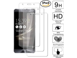 3x Película Vidro Temperado Asus Zenfone 3 Duxe ZS570KL 5.7 HONGWE.