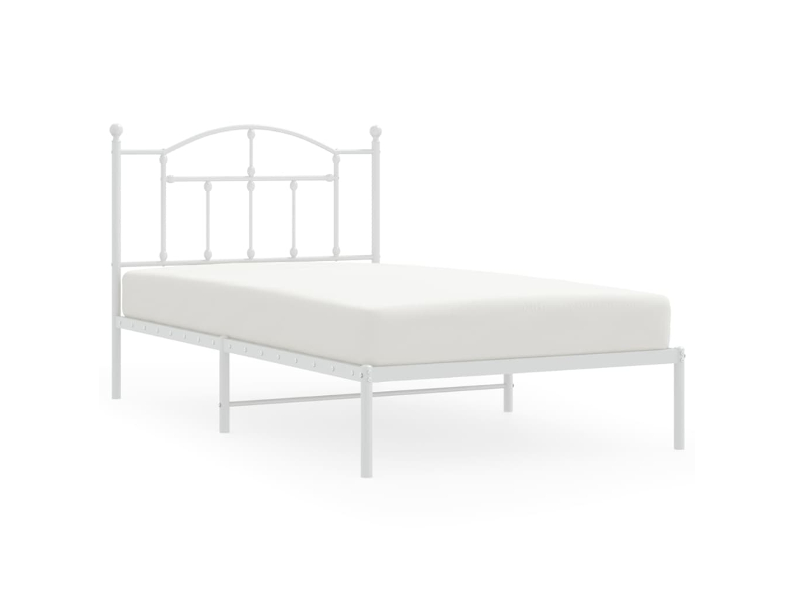 Estrutura de cama VIDAXL Branco Aço (100x190 cm)