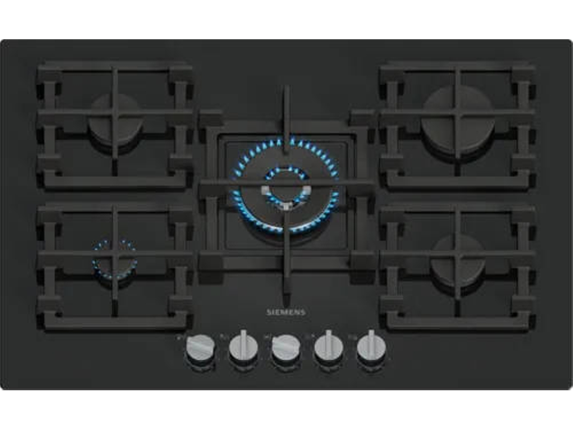 Placa de Gás SIEMENS EP7A6QI40 (Gás Natural - 75,2 cm - Preto)