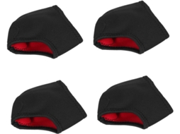 Ganazono 2 Pares De Protetores Calcanhar Em Neoprene E Tecido Preto Para Reduzir O Formigamento A Dor, Ideais Para