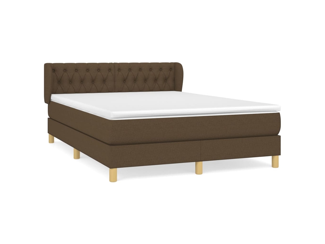 Box Spring Bed, Box Spring Beds Vidaxl Marrom Tecido (140 X 200 Cm)