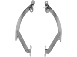 2 Dobradiças Giratórias De Suporte Para Porta Armário, Cor Prata