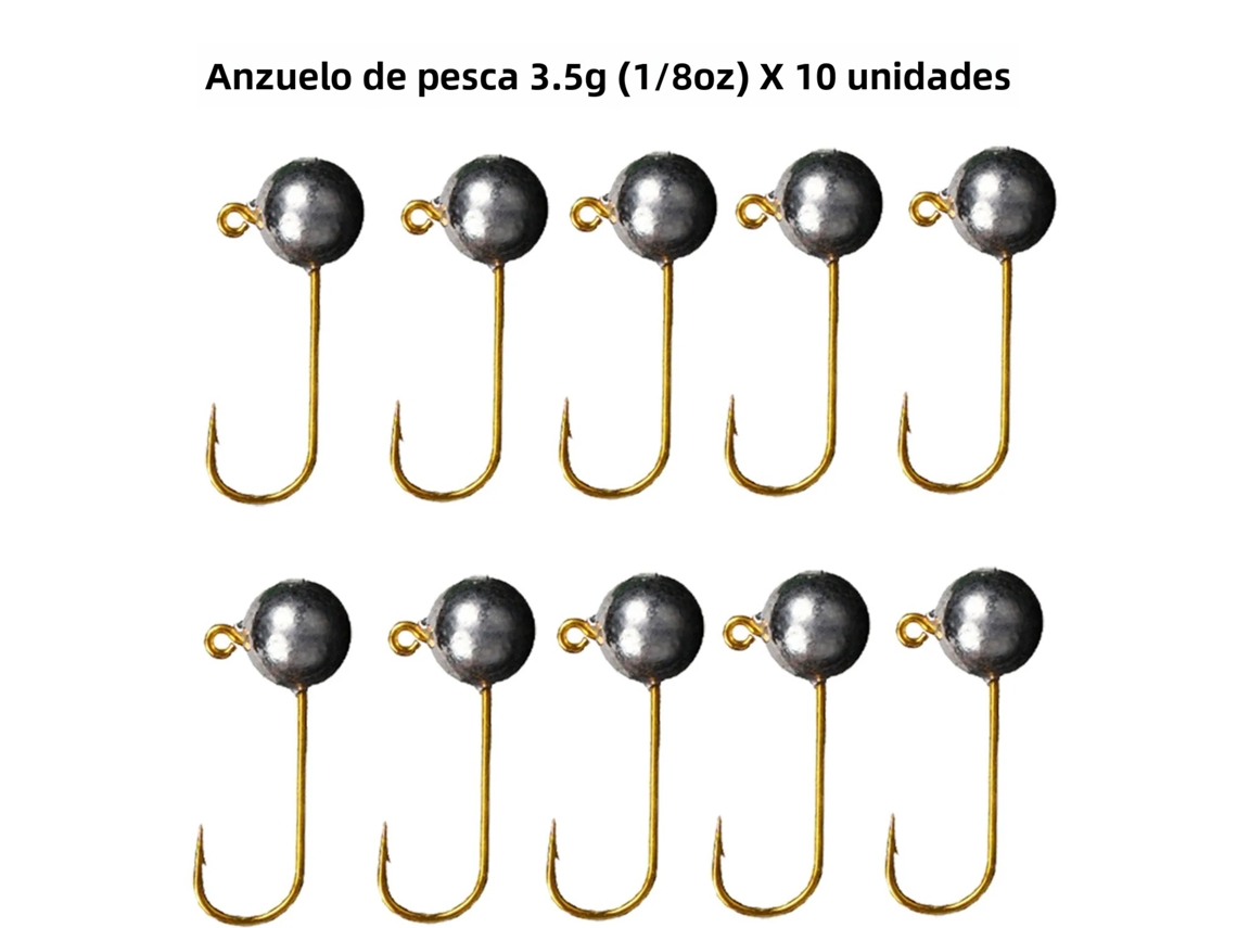 (3,5 G) 10 Anzóis Em Miniatura, Feitos De Aço De Alto Carbono