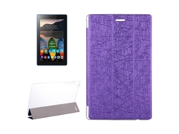 Capa‑flip Horizontal De Couro Halinuia Com Textura Osso‑oráculo E Suporte Triplo Para Lenovo Tab3 7 Essential / 710f