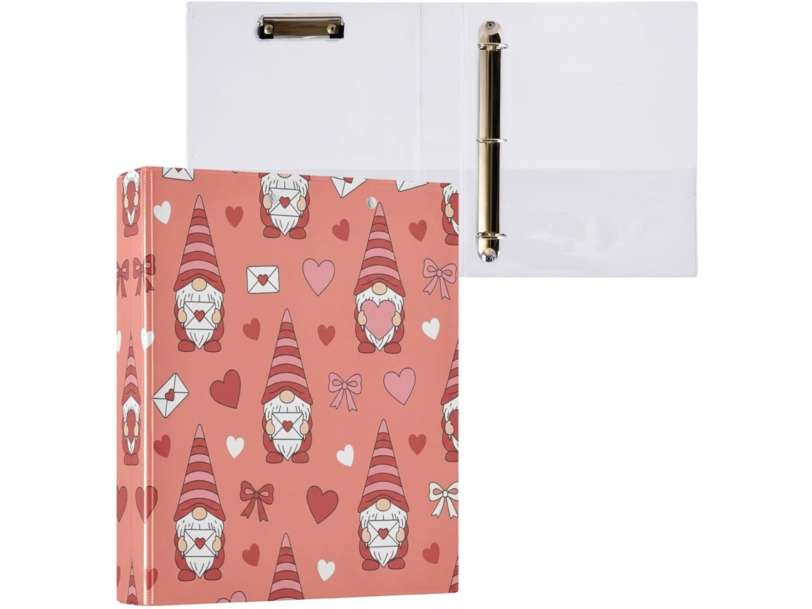 Pasta de Argolas com 3 Furos para Folhas Tamanho Carta , Organizador Fichário Prancheta, Supor (27,9 X 21,6 Cm)