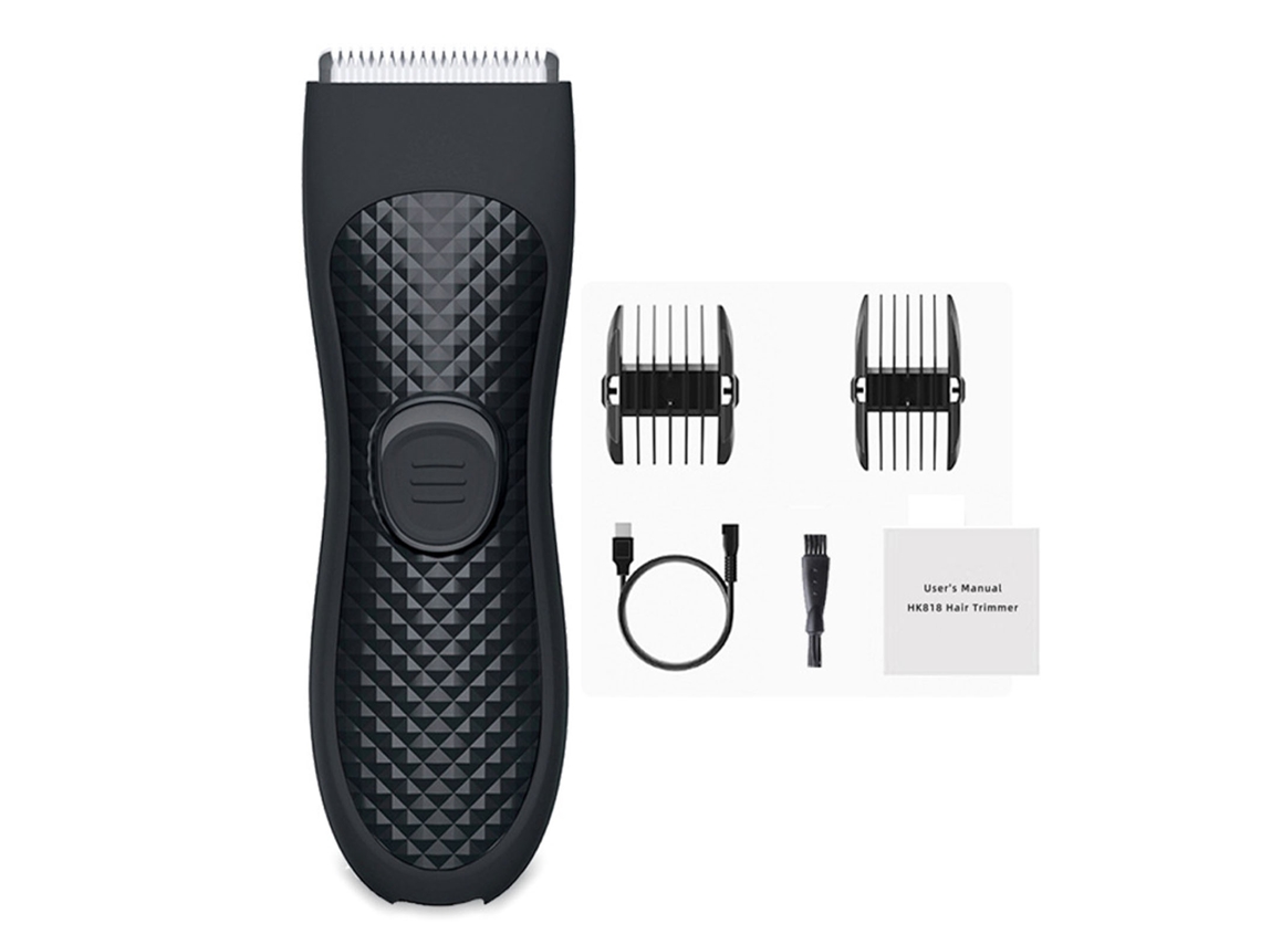2026 cortador de Cabelo Elétrico para Barba e Corpo Impermeável Recarregável Usb Groomer Adulto Preto