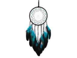 Apanhador De Sonhos Decorativo, Cor Azul, Para Quarto, Parede, Berçário E Composição Boho Artesanal