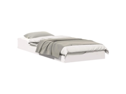 Estrutura da Cama Branco 90x220 cm Madeira de Pinheiro Sólida MAISON EXCLUSIVE