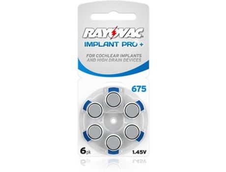 RAYOVAC 675 Implant Pro Baterias para Aparelhos Auditivos