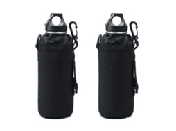 Porta Garrafas Para Mochila, Prático Para Guardar Garrafas De Água, Preto Brilvibera