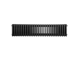 Radiador Horizontal 4 Colunas 300x1370 Mm - Preto, Aço Carbono 1.5 Mm, 1519 W, Alta Eficiência, Fácil Instalação,