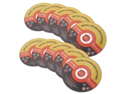 Conjunto De 10 Discos Corte Metal 4, 5 Polegadas Para Esmerilhadeira Angular, Discos De Carboneto Silício Com Boa