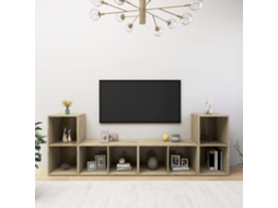 Vidaxl Móveis de Tv 4 Pcs Derivados de Madeira Carvalho Sonoma