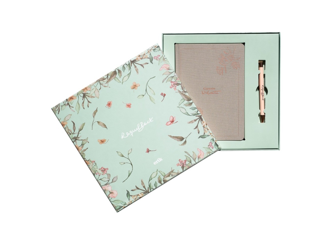 Conjunto De Caderno Premium A5 Da Raquel Beck Com Caneta. 85536
