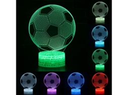 Bola De Futebol Bola De Futebol 3d Ilusão Visual Nightlight Hable Hable Lamp Decor*
