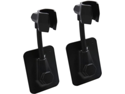 Suporte Chuveiro Ajustável Sem Furos, 2 Peças, Preto, Em Abs, Para Base Chuveiro, Para Casa E Banheiro