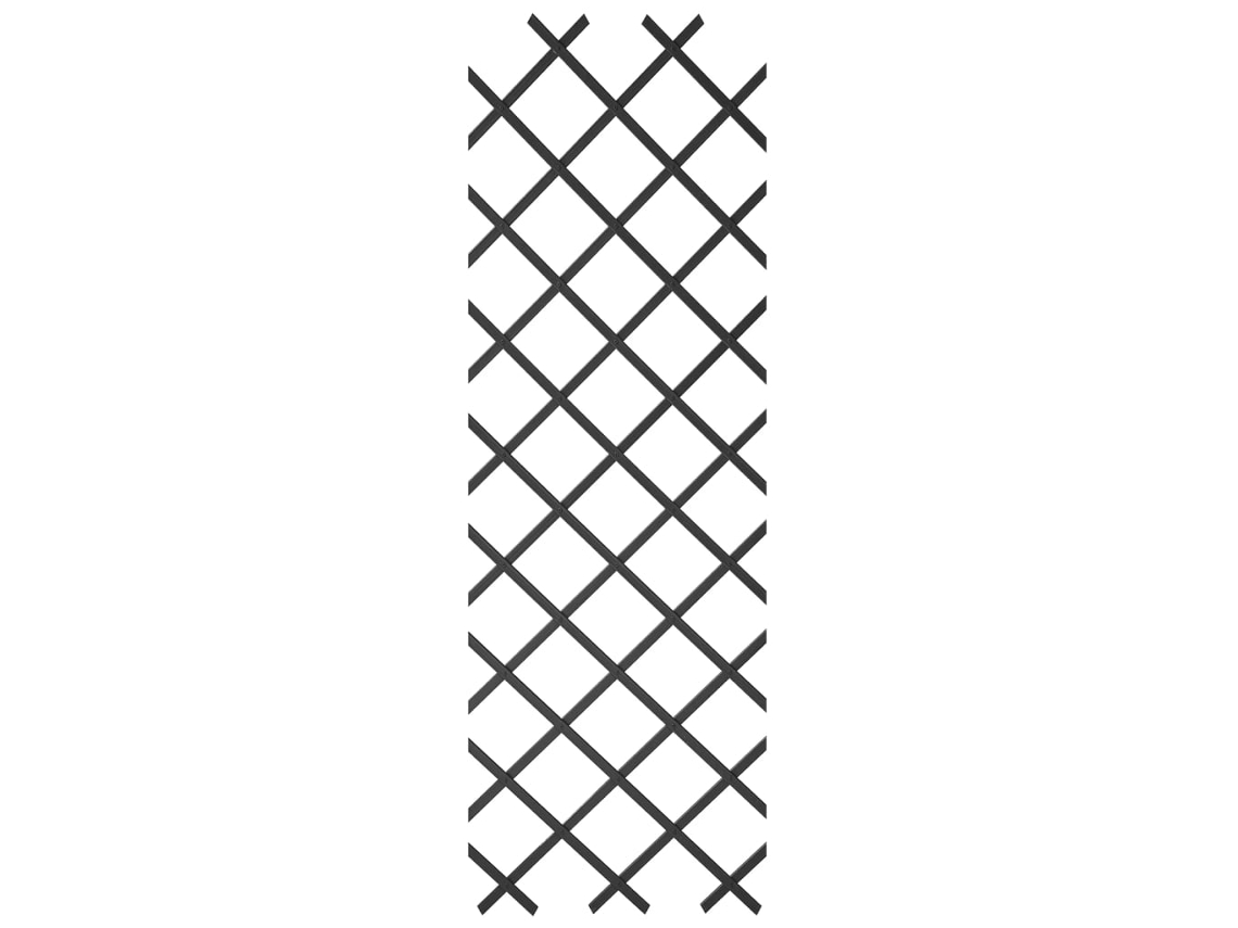 Treliça de jardim NATURE Antracite PVC (50x150 cm)