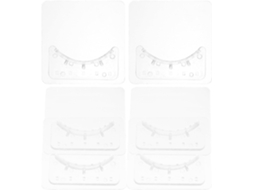 Suportes De Varão Cortina Chuveiro Sem Pregos, Suportes Arredondados De Plástico, 6 Pares, Design Adesivo Para Banheiro