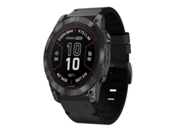 Bracelete para Garmin Fenix 7 Pro XIAOMOYU em Couro com Fivela de Aço (22mm) Preto