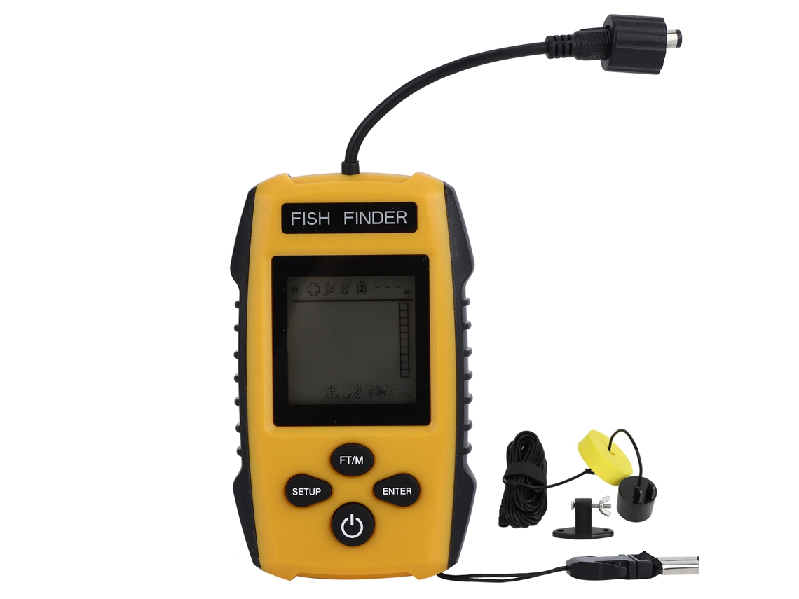 Detector de Peixes Ultrassônico Portátil com Sensor Sonar 100m S/MARCA