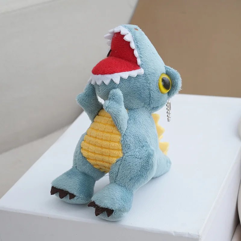 Chaveiro de Dinossauro Rex de Pelúcia , Fofo e Perfeito para Decoração. MDUG (azul)