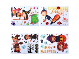 2 Peças de Decalques de Janela para Decorações de Halloween ALLINLESS