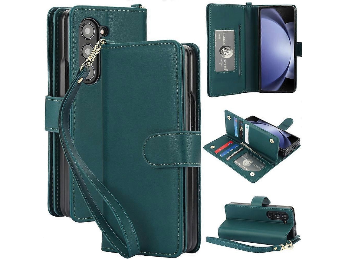 Capa De Couro Para Celular Com Rfid E Carteira Para Vários Cartões