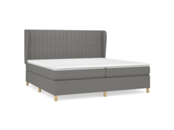 Box Spring Bed, Box Spring Beds Vidaxl Cinzeto Tecido (200 X 200 Cm)