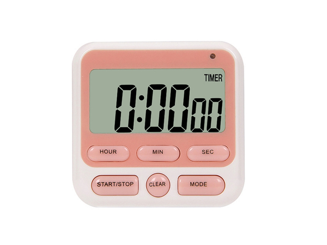 Temporizador De Cozinha Digital Com Grande Display Lcd E Alarme Slowmoose