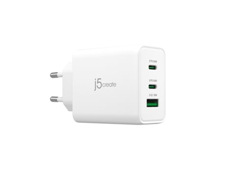 J5create 65w Gan Usb C 3 Port Charger Eu Jup3365e En J5 Create (2xusb C 1xusb3.0 Colour White)