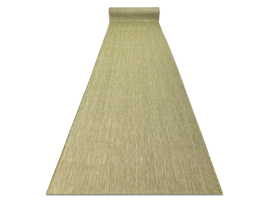 Passadeira Sizal Sion Melange Tecido Plano Verde 80cm