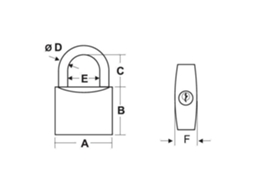 Lalizas Sealock Marine Padlock