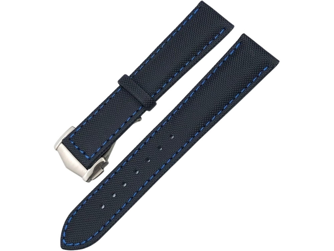 Pulseira de nylon de 19 mm a 22 mm de alta qualidade confortável e resistente para relógio S/MARCA
